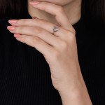 Interlocking Squares Diamond Ring