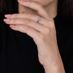 Geometric Harmony Diamond Ring