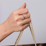 Geometric Harmony Diamond Ring