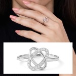 Eternal Knot Diamond Ring
