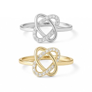 Eternal Knot Diamond Ring