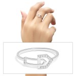 Arrow Link Diamond Ring