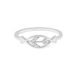 Diamond Leaf Whisper Ring