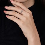 Diamond Leaf Whisper Ring