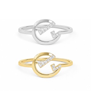 Circle Motion Diamond Ring