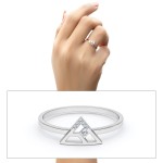 Radiant Triangle Diamond Ring