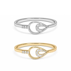 Sparkling Dew Diamond Ring