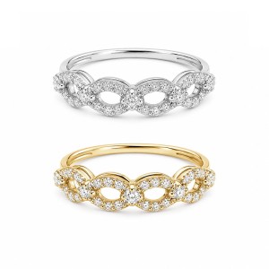 Infinity Link Diamond Ring