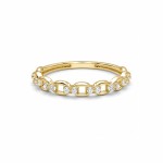 Oval Link Diamond Ring