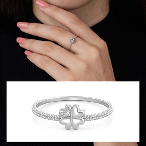 Lucky Clover Diamond Ring