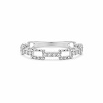 Chain Link Diamond Ring