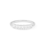 Hearts Row Diamond Ring