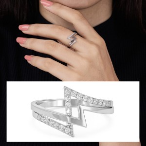 Lightning Spark Diamond Ring