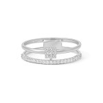 Diamond Dual Band Ring
