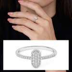 Oval Glow Diamond Ring