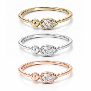 Teardrop Diamond Ring
