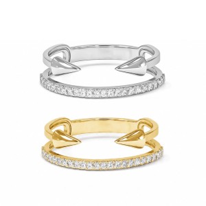 Spiked Elegance Diamond Ring