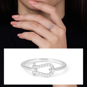Diamond Clasp Ring