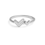Twin Hearts Diamond Ring