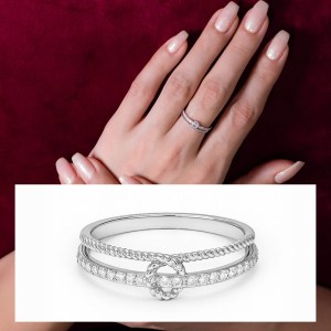 Eternal Knot Diamond Ring