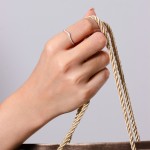 Diamond V-Curve Ring