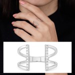 Radiant Balance Diamond Ring