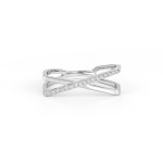 Criss Cross Diamond Ring