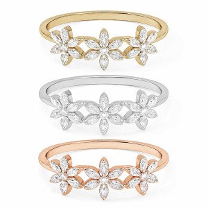 Floral Bloom Diamond Ring