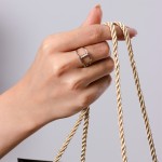 Modern Grid Diamond Ring