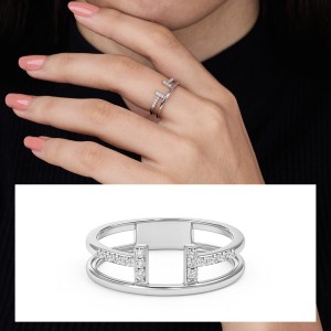 Harmony Bands Diamond Ring