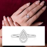 Eternal Teardrop Diamond Ring