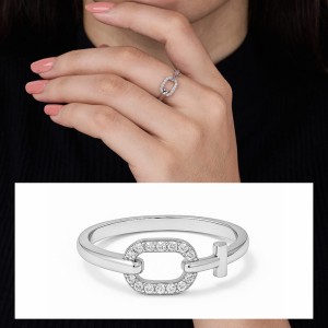 Infinity Link Diamond Ring