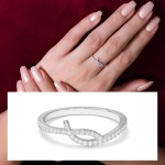Twist of Light Diamond Ring