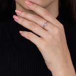 Modern Harmony Diamond Ring