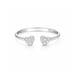 Twin Hearts Diamond Ring