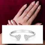 Twin Hearts Diamond Ring