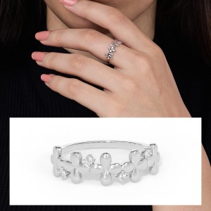 Blooming Petals Diamond Ring