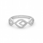 Diamond Wave Harmony Ring