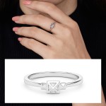 Geometric Charm Diamond Ring