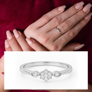 Petal Bloom Diamond Ring