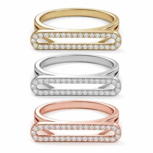 Elegant Loop Diamond Ring