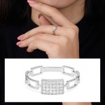 Radiant Link Diamond Ring