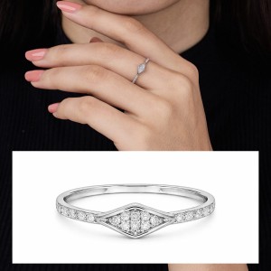 Radiant Diamond Shape Ring