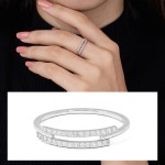 Twin Rows Diamond Ring