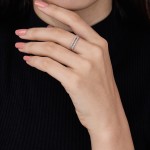 Twin Rows Diamond Ring