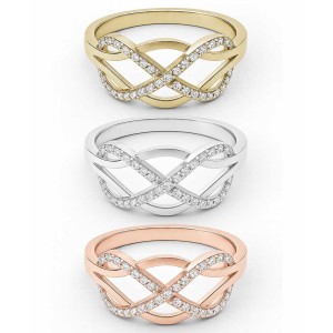 Infinity Twist Diamond Ring