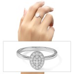Oval Radiance Diamond Ring