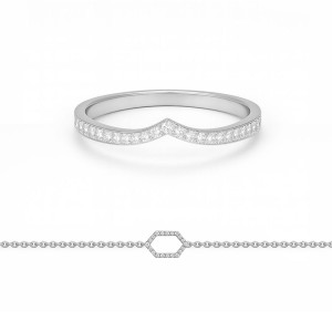 Serene Set of Ring and Bracelet