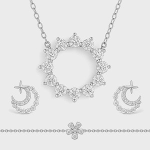 White Gold Luminous Diamond Set