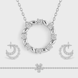 White Gold Luminous Diamond Set